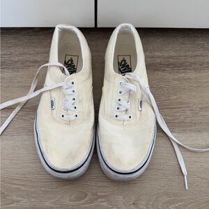 Vans Light Yellow Canvas Sneakers
